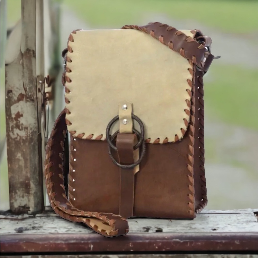Unique Collectors Leather Purse Handmade in Tanzania
